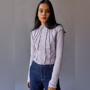 Mock Neck Top in Large